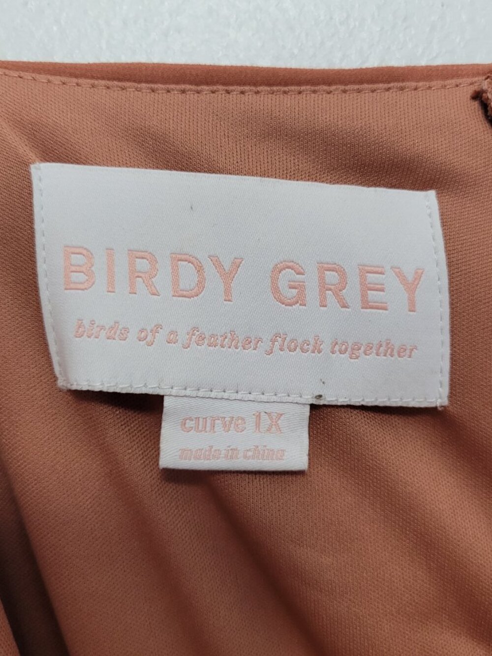 Birdy Grey KAIA DRESS CHIFFON TERRACOTTA bridesmaid long dress size 1x NWT - Picture 8 of 11